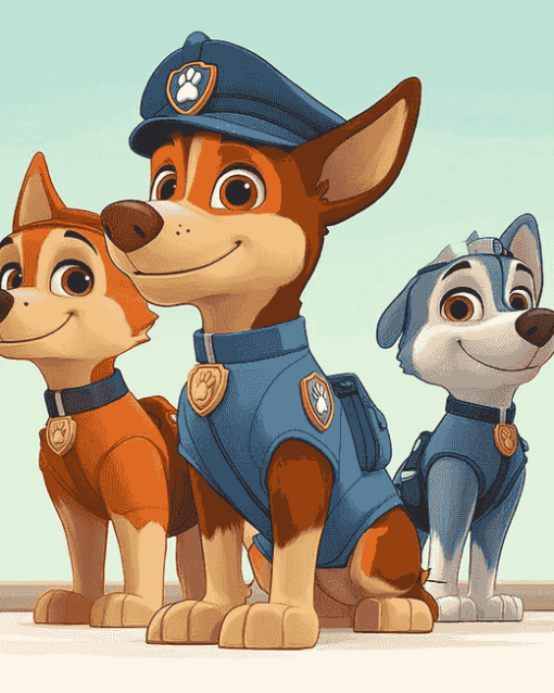 Patrol Paw Puppies Diamond Painting