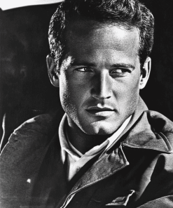 Paul Newman Black and White Diamond Painting