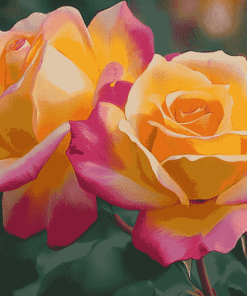 Peace Roses Blossom Diamond Painting