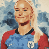 Pernille Harder Football Diamond Painting