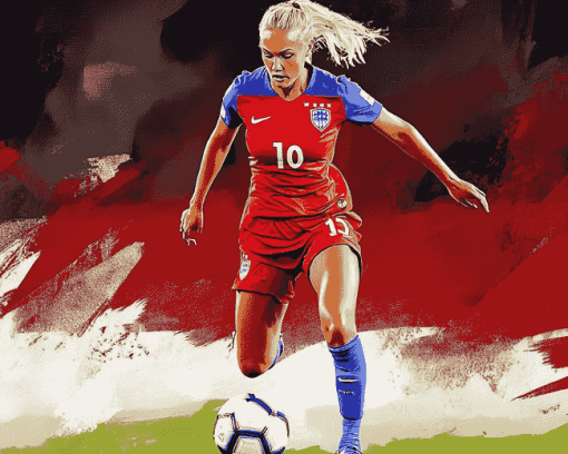 Pernille Harder Football Icon Diamond Painting