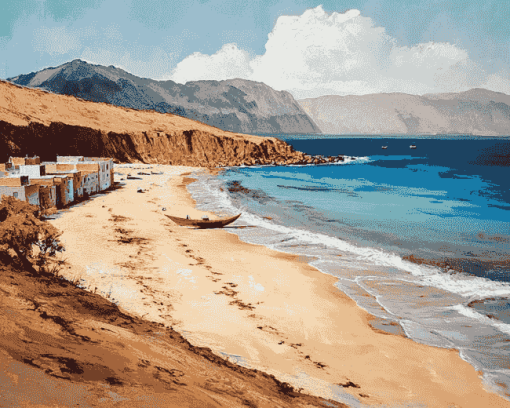 Peru Beach Scene Diamond Painting