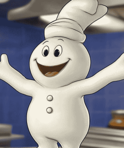 Pillsbury Doughboy Cartoon Diamond Painting