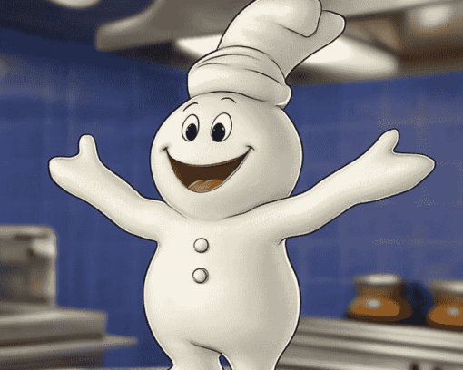 Pillsbury Doughboy Cartoon Diamond Painting