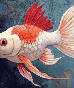 Pink Cap Fish Diamond Painting