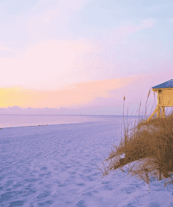 Pink Sarasota Beaches Diamond Painting