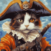 Pirate Cat Adventure Diamond Painting