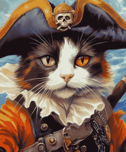 Pirate Cat Adventure Diamond Painting