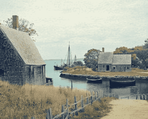 Plymouth Massachusetts Scenic Diamond Painting