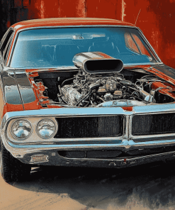 Plymouth Roadrunner Car Diamond Painting