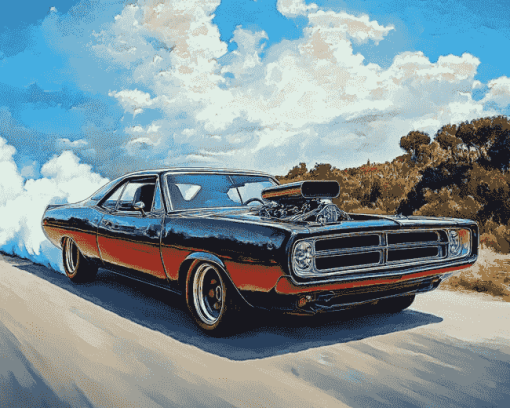 Plymouth Roadrunner Classic Diamond Painting