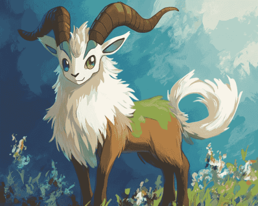 Pokemon Gogoat Anime Diamond Painting