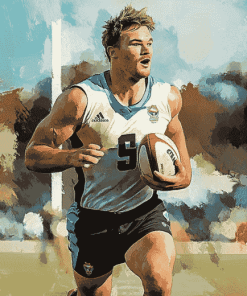 Port Adelaide Footballer Diamond Painting