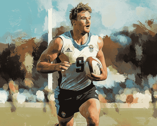 Port Adelaide Footballer Diamond Painting