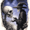 Pratchett Skull Art Diamond Painting