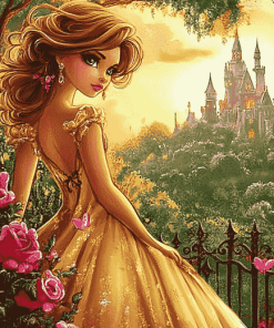 Pretty Princess Cartoons Diamond Painting