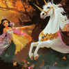 Princess and Unicorn Fantasy Diamond Painting