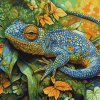 Psychedelic Chameleon Animation Diamond Painting