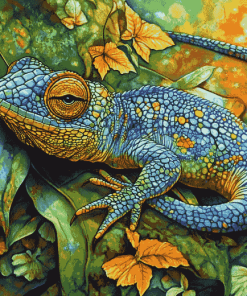 Psychedelic Chameleon Animation Diamond Painting