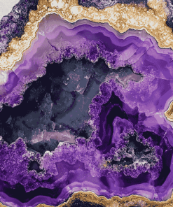 Purple Geode Stone Diamond Painting