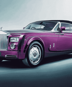 Purple Rolls Royce Luxury Diamond Painting