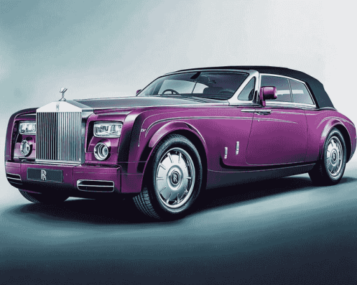 Purple Rolls Royce Luxury Diamond Painting