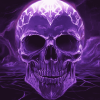 Purple Skull Skeleton Diamond Painting