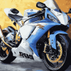 R1 Motorbike Engine Diamond Painting