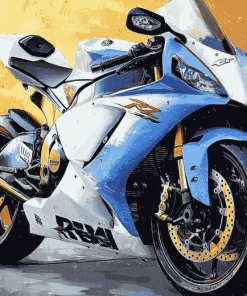 R1 Motorbike Engine Diamond Painting