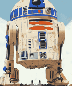 R2d2 Cartoon Diamond Painting