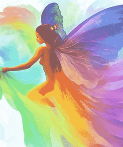 Rainbow Fairy Diamond Painting