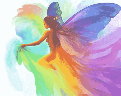 Rainbow Fairy Diamond Painting