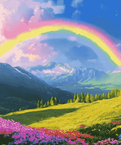 Rainbow Fields Diamond Painting