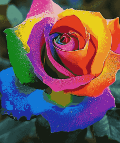 Rainbow Flower Blossoms Diamond Painting