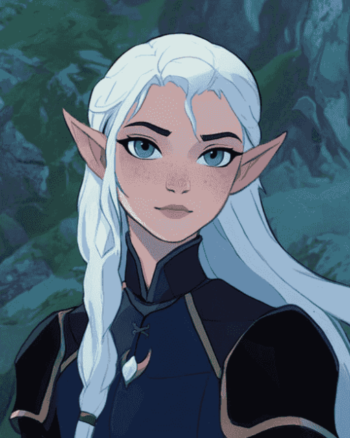 Rayla from The Dragon Prince Diamond Painting