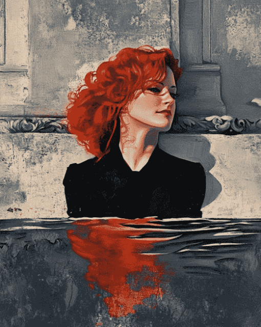 Red Hair Woman Diamond Painting