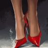 Red High Heels Animation Diamond Painting