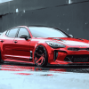 Red Kia Stinger Performance Diamond Painting