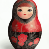 Red Nesting Doll Animation Diamond Painting