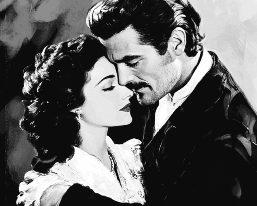 Rhett Butler and Scarlet Romance Diamond Painting