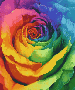 Rise of Rainbow Rose Diamond Painting