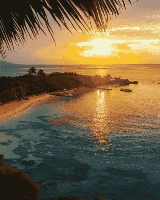 Roatan Beach Seascapes Diamond Painting