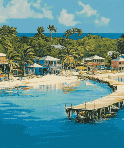 Roatan Island Seascape Diamond Painting