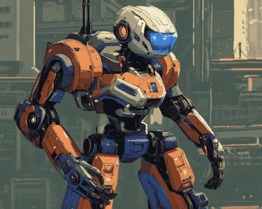 Robot Mecha Animation Diamond Painting