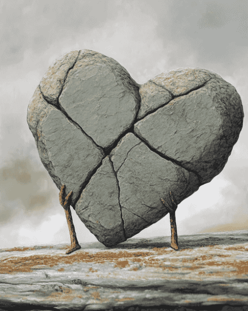 Rock Heart Romance Diamond Painting