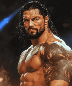 Roman Reigns WWE Champion Diamond Painting