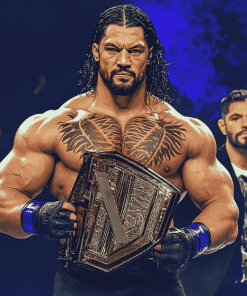 Roman Reigns WWE Champion Diamond Painting