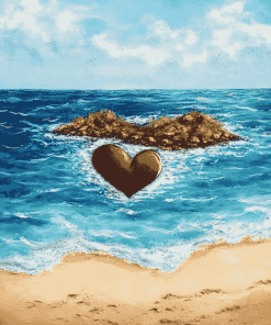 Romantic Beach Seascape Diamond Painting