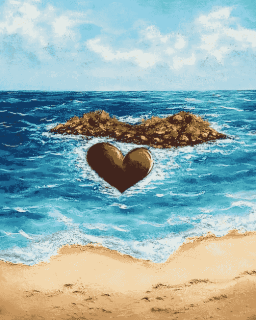 Romantic Beach Seascape Diamond Painting