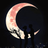 Romantic Couple Moon Diamond Painting